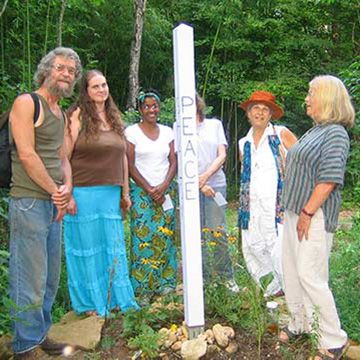 Peace Pole at Earthaven Ecovillage
