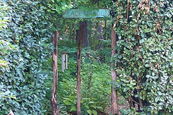 Peace Garden entrance at Earthaven Ecovillage