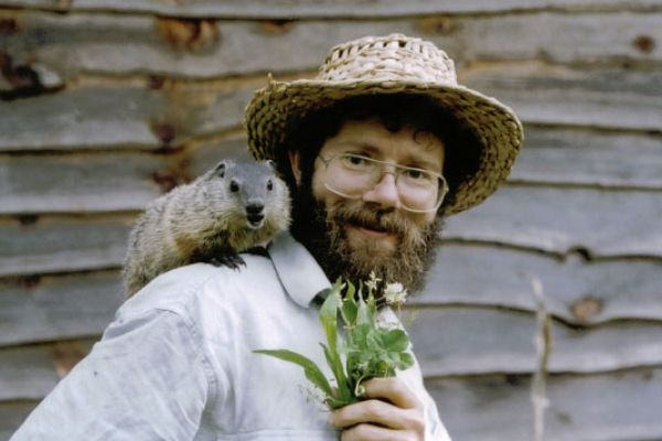 Doug Elliott with Groundhog