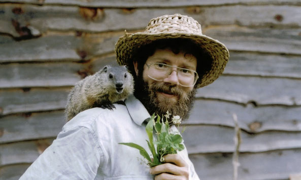 Doug Elliott with Groundhog